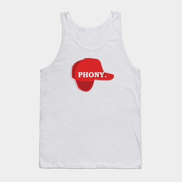 Catcher in the Rye Shirt – Holden Caufield, Phony Tank Top by fandemonium